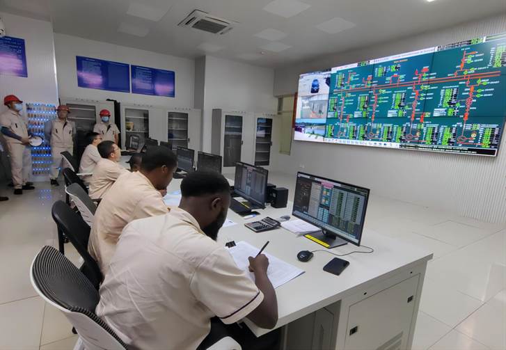 剛果（金）布桑加水電站智能化控制室